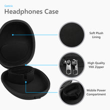 画像をギャラリービューアに読み込む, Geekria Elite 充電ヘッドホンケース ビーツバイドクタードレ Beats Solo 4、Studio Pro、ソニー Sony WH-H800などに対応、交換用ハードシェルトラベルキャリーバッグ（ブラック）、パワーバンクなし

