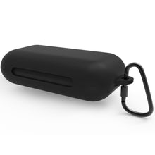 画像をギャラリービューアに読み込む, Geekria シリコン カバー 互換性 イヤホン Soundcore by Anker AeroFit 2 Pro 対応 True Wireless Earbuds、キーホルダーフック付き、ケースポートアクセス可能、フロントLED可視 (黒)
