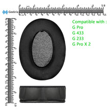 画像をギャラリービューアに読み込む, Geekria イヤーパッド Sport 互換性 パッド ロジクール Logitech G Pro, G Pro X, G433, G233, G Pro X 2 ヘッドホンに対応 パッド イヤー / イヤーカップ (冷却ジェル / 極太 ブラック)
