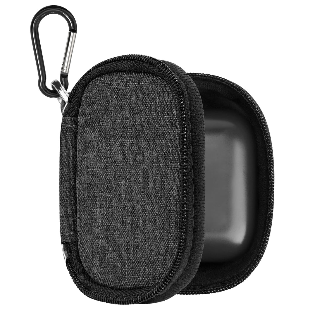 Geekria イヤホン キャリング ポーチ Bowers&Wilkins Pi8, Pi7 S2, Pi5 S2 ケース カバーと互換性あり、交換用保護耳栓 トラベル バッグ ケーブル収納付き (ダーク グレー)