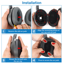 画像をギャラリービューアに読み込む, Geekria イヤーパッド QuickFit 互換性 パッド ソニー Sony ULT WEAR, WH-ULT900N ヘッドホンに対応 パッド イヤー / イヤーカップ プロテインレザー (チタングレー)
