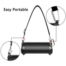 画像をギャラリービューアに読み込む, Geekria シリコーン スピーカーケース カバー 互換性カバー JBL Flip 6 に 対応 保護用の防水ソフトスキン、Bluetoothスピーカーケース、キーホルダーフック付き、ショルダーストラップ付き (Black)
