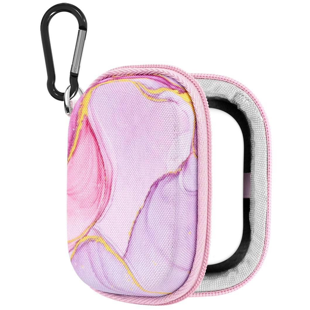 Geekria NOVA シールド イヤフォン ケースApple AirPods 4/3/2/Pro 2 完全ワイヤレス イヤフォンと互換性あり、交換用ハードシェル トラベル キャリング バッグカラビナ クリップ付き