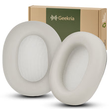 画像をギャラリービューアに読み込む, Geekria イヤーパッド 互換性 パッド ソニー Sony WH-1000XM6 Wireless Noise Canceling ヘッドホンに対応 パッド イヤー / イヤーカップ プロテインレザー (プラチナシルバー)
