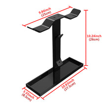 画像をギャラリービューアに読み込む, Geekria ヘッドホンスタンド アクリルです デュアル オンイヤー ヘッドホン、ゲームヘッドセット用の ホルダー, デスクディスプレイハンガー アーカーゲー AKG K845, ソニー Sony WH-1000XM4, ゼンハイザー Sennheiser, ジェイビーエル JBL と互換性 （黒です）
