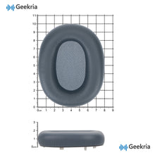 画像をギャラリービューアに読み込む, Geekria イヤーパッドElite 互換性 パッド ソニー SONY WH-1000XM6 ヘッドホンに対応 パッド イヤー / イヤーカップ ラムスキン(青)

