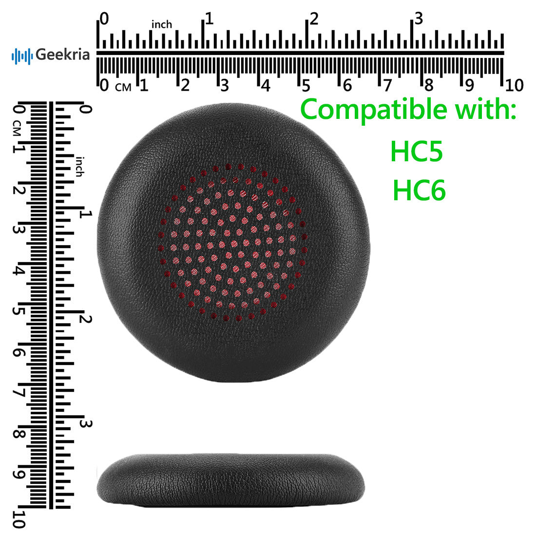 Geekria イヤーパッド QuickFit 互換性 パッド エムパウ MPOW HC5, HC6