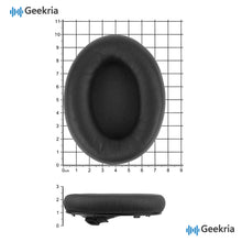 画像をギャラリービューアに読み込む, Geekria イヤーパッド Elite 交換用 パッドソニー Sony WH-1000XM4 (WH1000XM4) ヘッドホンに対応 パッド イヤー / イヤーカップ ラムスキン (黒)
