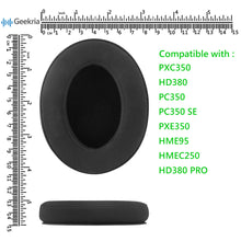 画像をギャラリービューアに読み込む, Geekria イヤーパッド Comfort 互換性 パッド ゼンハイザー Sennheiser HD380, HD380 pro, PXC350, PC350, PC350 SE, PXE350, HME95, HMEC250 ヘッドホンに対応 パッド イヤー / イヤーカップ (ベロア / ブラック)
