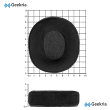 画像をギャラリービューアに読み込む, Geekria イヤーパッドComfort 互換性 パッド ソニーSONY MDR-7506/ V6/ V7, WH-CH700N/ 710N/ 720N, HyperX Cloud Alpha/ Alpha S/ II/ Flight/ Stinger/ Mixヘッドホンに対応 パッド イヤー / イヤーカップ ベロア (黒)
