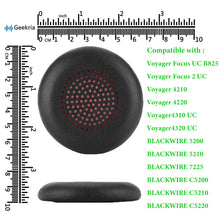 画像をギャラリービューアに読み込む, Geekria イヤーパッド QuickFit 互換性 パッド プラントロニクス Plantronics Voyager Focus UC B825/2 UC, Voyager 4210/4220/4310 UC/4320 UC, BLACKWIRE 5200/C5200/5210/C5210/C5220/7225, Backbeat Sense ヘッドホンに対応 パッド イヤー / イヤーカップ プロテインレザー (不吉な)
