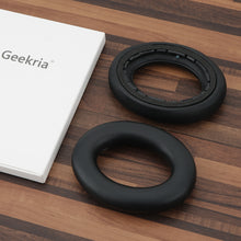 画像をギャラリービューアに読み込む, Geekria イヤーパッド 互換性 パッド Sennheiser Accentum/Accentum Plus Wireless ヘッドホンに対応 パッド イヤー / イヤーカップ プロテインレザー (黒)
