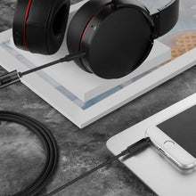 画像をギャラリービューアに読み込む, Geekria ケーブル 互換性 オーディオコード ソニー Sony WH-ULT900N WH-XB910N WH-1000XM5 ヘッドホンケーブル、3.5mm に適合する インラインマイクと音量コントロール 1.2m
