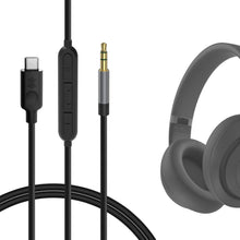 画像をギャラリービューアに読み込む, Geekria ケーブル USB-C Digital to Audio 互換性 オーディオコードビーツバイドクタードレ Beats Studio Pro スカルキャンディ Skullcandy Hesh ANC ヘッドホンケーブル、3.5mm AUX に適合するインラインマイクと音量コントロール 1.2m
