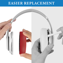 画像をギャラリービューアに読み込む, Geekria イヤーパッド SNAP マグネチック 互換性 パッド ビーツバイドクタードレ Beats Studio Pro ヘッドホンに対応 パッド イヤー / イヤーカップ プロテインレザー (赤, 1組)
