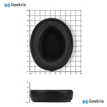 画像をギャラリービューアに読み込む, Geekria イヤーパッド 互換性 パッド Srhythm NC25/ NC35 ヘッドホンに対応 パッド イヤー / イヤーカップ プロテインレザー (黒)
