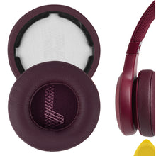 画像をギャラリービューアに読み込む, Geekria イヤーパッド QuickFit 互換性 パッド ジェイビーエル JBL LIVE 400BT ヘッドホンに対応 パッド イヤー / イヤーカップ ( プロテインレザー / 赤 )
