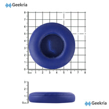 画像をギャラリービューアに読み込む, Geekria イヤーパッド QuickFit 互換性 パッド ジェイビーエルJBL E35/ E45BT/ E45/ C45BT ヘッドホンに対応 パッド イヤー / イヤーカップ (プロテインレザー / 青)
