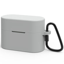 画像をギャラリービューアに読み込む, Geekria シリコン カバー 互換性 ソニー Sony WF-1000XM6 (Model YY2985) 対応 True Wireless Earbuds、キーホルダーフック付き、ケースポートアクセス可能、フロントLED可視 (グレー)
