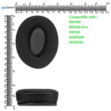 画像をギャラリービューアに読み込む, Geekria イヤーパッド Sport 互換性 パッド ゼンハイザー Sennheiser HD280, HD280 Pro, HD281, HMD280, HMD281 ヘッドホンに対応 パッド イヤー / イヤーカップ (冷却ジェル / ブラック)
