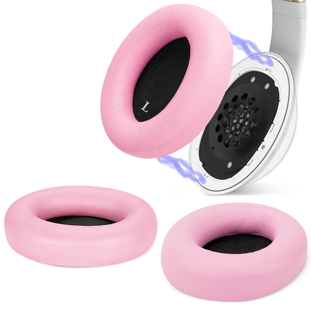 Geekria イヤーパッド SNAP マグネチック 互換性 パッド ビーツバイドクタードレ Beats Studio 3 Wireless, Studio2 Wireless, Studio2 Wired ヘッドホンに対応 パッド イヤー / イヤーカップ プロテインレザー (ピンク, 1組)