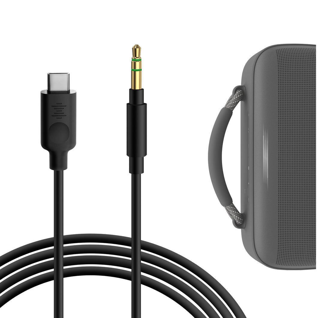 Geekria ケーブル USB-C Digital to Audio 互換性 オーディオコード ボーズ Bose SoundLink Max, SoundLink Revolve+, ジェイビーエルJBL GO2, Clip 3, Charge4, ソニー Sony ULTField 7 SRS-XG300 ヘッドホンケーブル、Type-C に適合する 1.7m