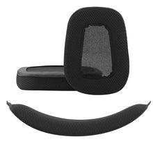 画像をギャラリービューアに読み込む, Geekria イヤーパッド + ヘッドバンド Logitech ロジクール G633, G635, G933, G935 等 ヘッドホン 対応 交換 用 ヘッドホンパッド イヤークッション セット
