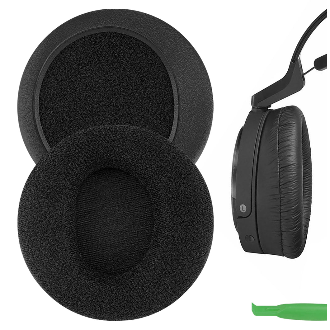 Geekria イヤーパッド Comfort 互換性 パッド ソニー Sony MDR-RF4000, RF5000, RF6000, RF6500, RF7000, RF7100, MDR-DS6000, DS6500, DS7000, DS7100, XD150, XD200 ヘッドホンに対応 パッド イヤー / イヤーカップ (ベロア / ブラック)