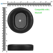 画像をギャラリービューアに読み込む, Geekria イヤーパッド QuickFit 互換性 パッド Audeze Maxwell Wireless ヘッドホンに対応 パッド イヤー / イヤーカップ プロテインレザー (黒)
