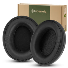 画像をギャラリービューアに読み込む, Geekria イヤーパッド 互換性 パッド Srhythm NC25/ NC35 ヘッドホンに対応 パッド イヤー / イヤーカップ プロテインレザー (黒)
