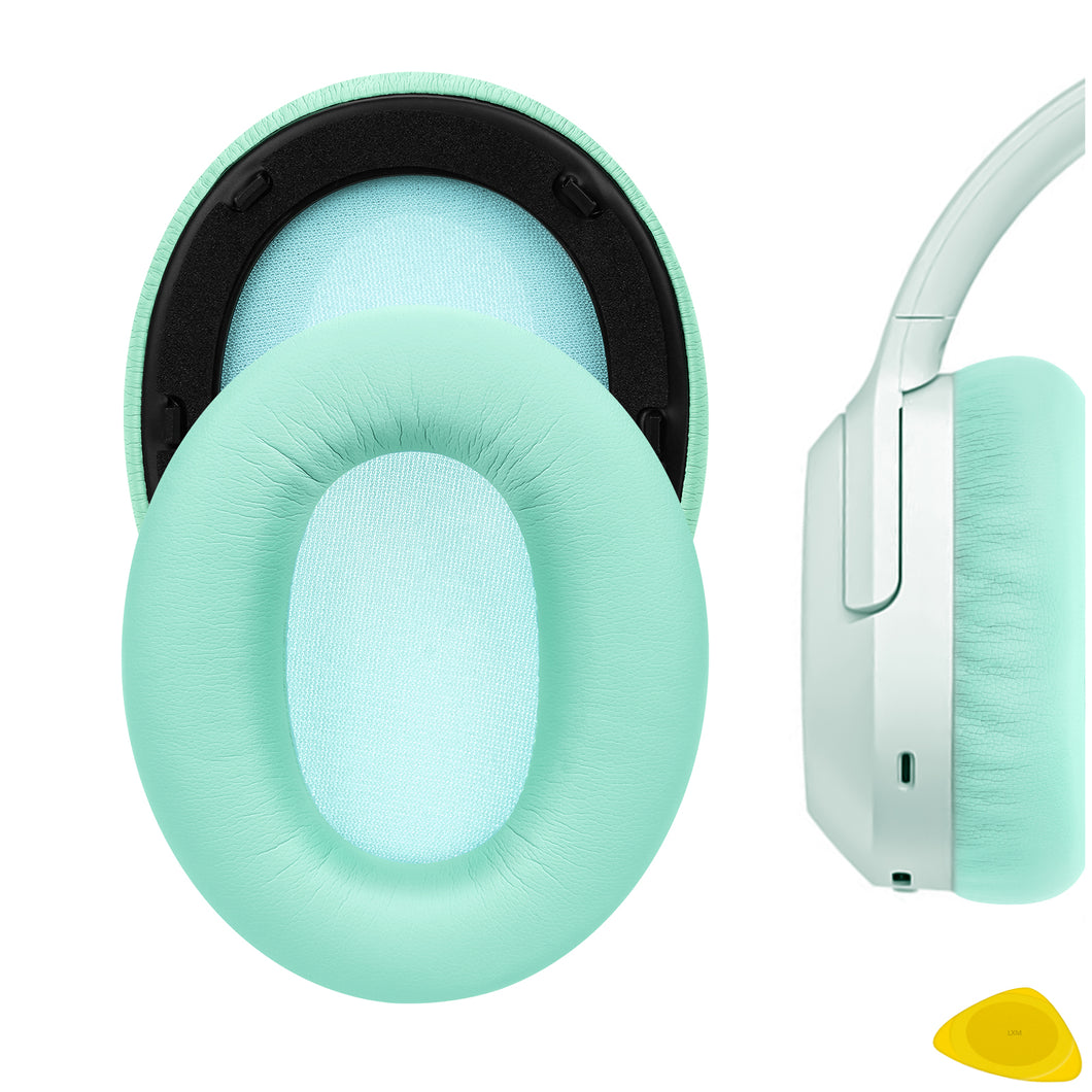 Geekria イヤーパッド QuickFit 互換性 パッド エディファイアー Edifier W820NB ヘッドホンに対応 パッド イヤー / イヤーカッププロテインレザー (緑)