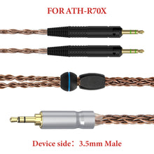 画像をギャラリービューアに読み込む, Geekria Apollo 銅アップグレードオーディオケーブル ATH ATH-R70X ヘッドフォンと互換性あり、3.5mm からデュアル 2.5mm 交換用ヘッドフォンコード、高解像度オーディオファン、HiFi ヘッドセット用 (4.9 フィート / 1.5 m)
