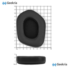 画像をギャラリービューアに読み込む, Geekria イヤーパッド QuickFit 互換性 パッド ロジクール Logitech G733, G535, G335 ヘッドホンに対応 パッド イヤー / イヤーカップ プロテインレザー (黒)
