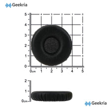 画像をギャラリービューアに読み込む, Geekria イヤーパッド QuickFit 互換性 パッド Blue Parrott C400-XT ヘッドホンに対応 パッド イヤー / イヤーカップ プロテインレザー (黒)
