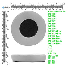 画像をギャラリービューアに読み込む, Geekria イヤーパッド Sport 互換性 パッド ベイヤーダイナミック Beyerdynamic DT990 DT880 DT860 DT797 DT790 DT770 DT440 RSX700 MMX300 HS800 HS400 HS200 T90 T70 T5P ヘッドホンに対応 パッド イヤー / イヤーカップ (冷却ジェル / グレー)
