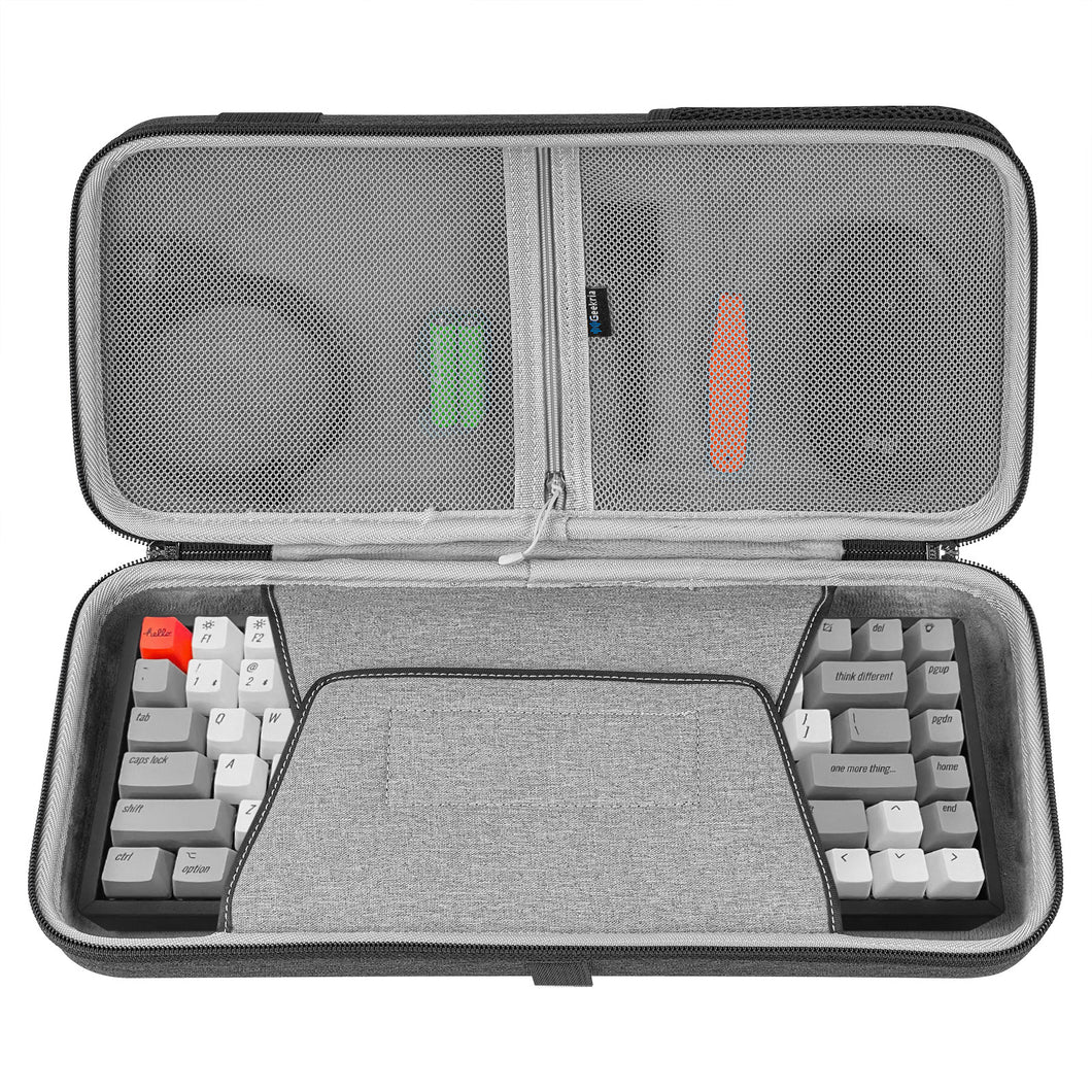 Geekria 75% キーボードケース、84キーポータブルキーボード用ハードシェルトラベルキャリーバッグ、Keychron K2、ロジクール Logicool POP Keysメカニカルキーボード、Womier S-K80 75%、EPOMAKER x Aula F75と互換性あり