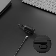画像をギャラリービューアに読み込む, Geekria シリコン カバー 互換性 カバー Sony LinkBuds S 対応 True Wireless Earbuds 充電ケース充電ケースカバー 外装カバー キーホルダーフック付き、充電ポートアクセス可能 (Black)
