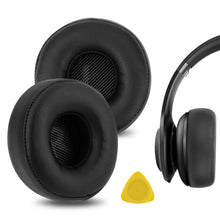 画像をギャラリービューアに読み込む, Geekria イヤーパッド QuickFit 互換性 パッド ジェイビーエル JBL Everest 300, V300BT ヘッドホンに対応 パッド イヤー / イヤーカップ (プロテインレザー / ブラック)

