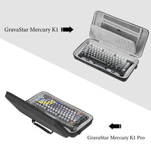 画像をギャラリービューアに読み込む, Geekria キーボード キャリングバッグ GravaStar Mercury K1/ Mercury K1 Pro/ K1 Lite/ V75 Pro/ V75 Lite/ V75 HE/ V75 Pro HEと互換性あり EVA ハードシェル トラベル 交換ケース (ダークグレー)
