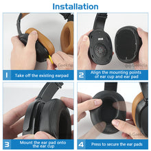 画像をギャラリービューアに読み込む, Geekria イヤーパッド QuickFit 互換性 パッド スカルキャンディ Skullcandy Crusher 360 ヘッドホンに対応 パッド イヤー / イヤーカップ (プロテインレザー / ブラック)
