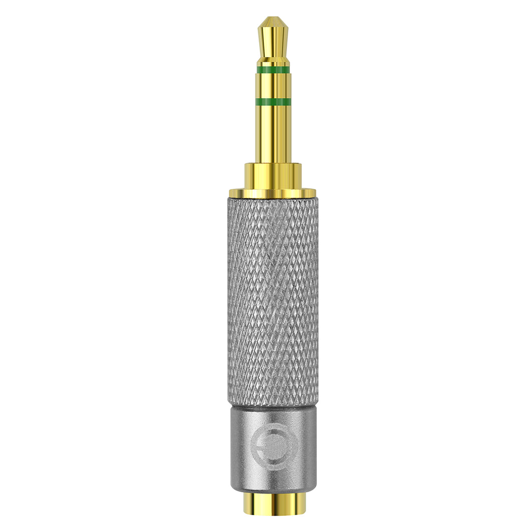 Geekria 3.5mm (1/8'') オス から 2.5mm メス ヘッドフォン Plug アダプター、 変換オーディオ Plug、3.5mm (1/8 インチ) to 2.5mm、オス - メス プラグ アダプター 金メッキ (4.6cm) と互換性があります