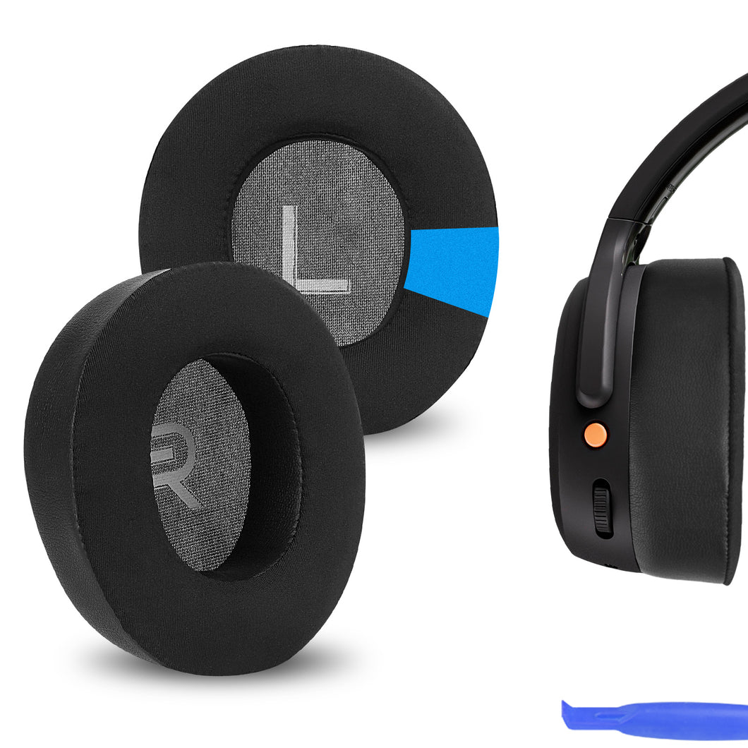 Geekria イヤーパッド Sport 互換性 パッド スカルキャンディ Skullcandy Crusher ANC 2 ヘッドホンに対応 パッド イヤー / イヤーカップ 冷却ジェル (黒)