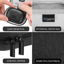画像をギャラリービューアに読み込む, Geekria シールド イヤフォン ケースジェイビーエル JBL Vibe Buds 2, Tune Beam, Vibe Beam 2, Tune Buds 2 完全ワイヤレス イヤフォンと互換性あり、交換用ハードシェルトラベル キャリング バッグ カラビナ クリップ付き (濃い灰色)
