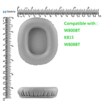 画像をギャラリービューアに読み込む, Geekria イヤーパッド QuickFit プロテインレザー 互換性 ヘッドバンパッド エディファイアー Edifier W800BT (FCC ID:Z9G-EDF41), K815, W808BT ヘッドホンに対応 パッド イヤー / イヤーカップ (グレー)
