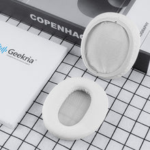 画像をギャラリービューアに読み込む, Geekria イヤーパッド QuickFit 互換性 パッド ソニー Sony WH-CH700N/ CH710N/ CH720N ヘッドホンに対応 パッド イヤー / イヤーカップ プロテインレザー (白)

