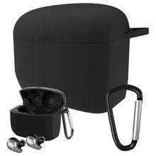 画像をギャラリービューアに読み込む, Geekria シリコン カバー 互換性 カバー Jabra Elite Active 65t 対応 True Wireless Earbuds 充電ケース充電ケースカバー 外装カバー キーホルダーフック付き、充電ポートアクセス可能 (Black)
