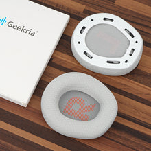 画像をギャラリービューアに読み込む, Geekria 互換性 メッシュファブリック 交換イヤーパッド JBL Quantum 100 ヘッドホン用 修理パーツ グレー
