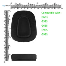 画像をギャラリービューアに読み込む, Geekria イヤーパッド Comfort 互換性 パッド ロジクール Logitech G533, G633, G635, G933, G935 ヘッドホンに対応 パッド イヤー / イヤーカップ ( メッシュファブリック / ブラック )
