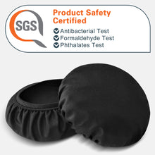 画像をギャラリービューアに読み込む, Geekria カバー 2 ペア 互換性 イヤーパッドカバー (SGS認証済) 劣化防止、防塵 ヘッドホン交換用 ストレッチニット 4-8CM ヘッドホン用 洗濯可 ( Small / ブラック)
