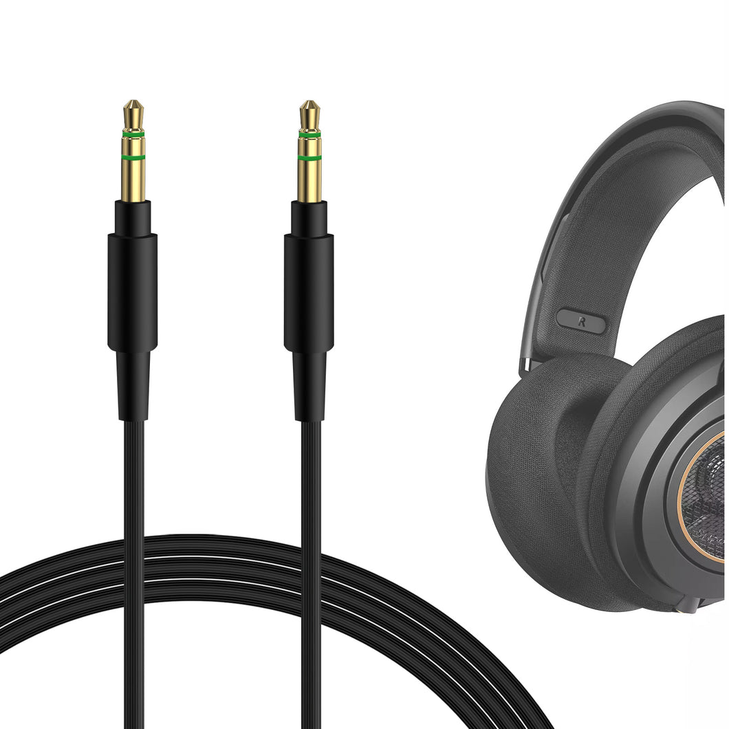 Geekria ケーブル 互換性 オーディオコード フィリップス Philips SHP9500, SHP6000, A4216 ジャブラ Jabra Move Style Edition, Elite 85h ヘッドホンケーブル、3.5mm に適合する 1.2m